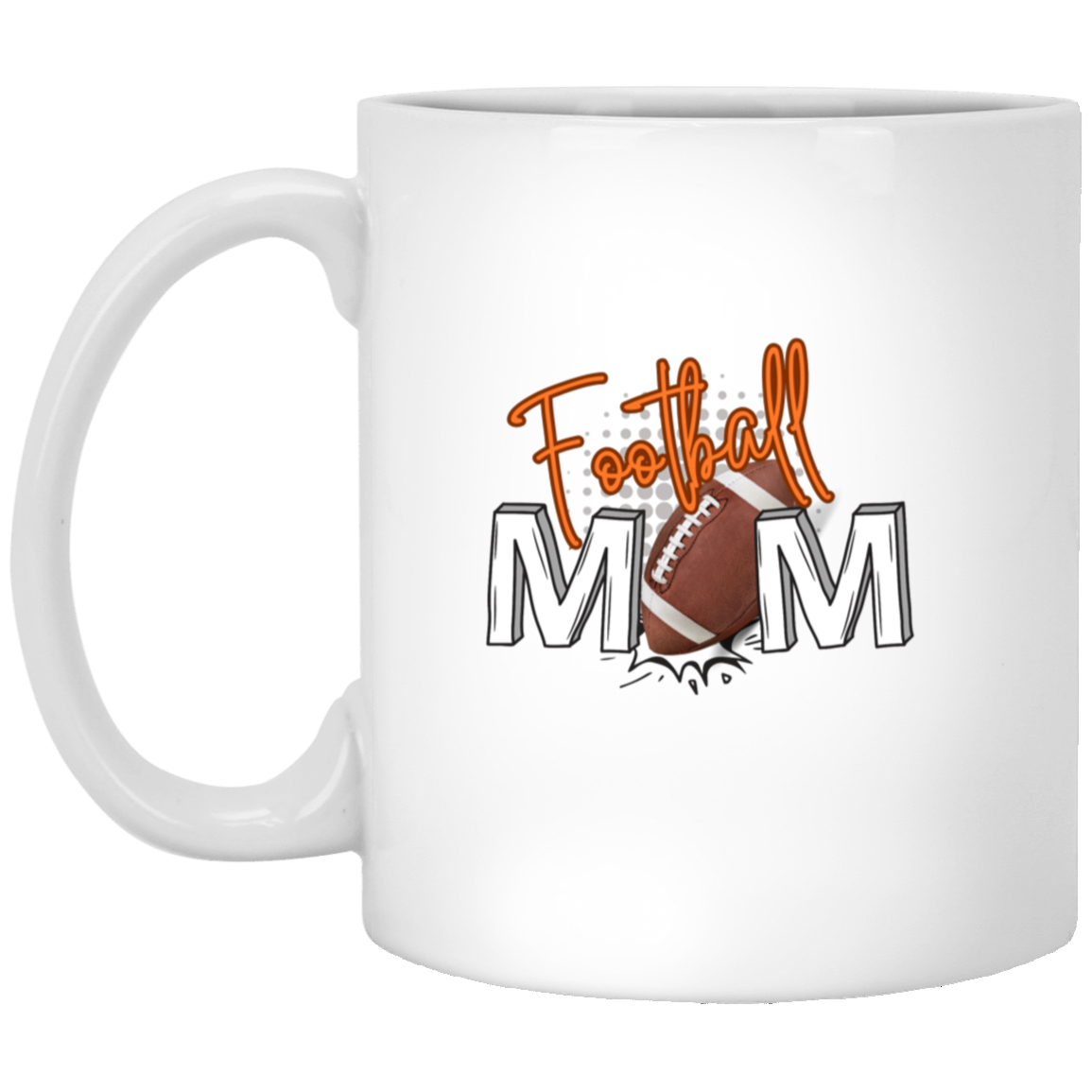 Football Mom 11oz White Mug