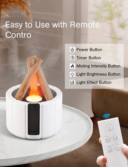 KINSCOTER Simulated Flame Aroma Diffuser