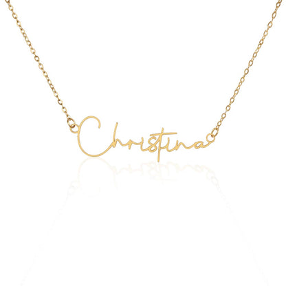 Badass Niece Signature Name Necklace – Personalized Jewelry