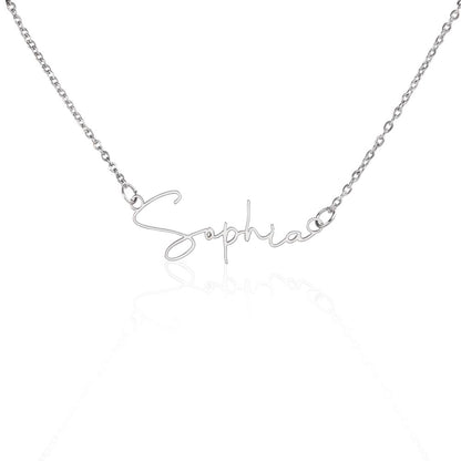 Signature Name, Word, or Number Necklace